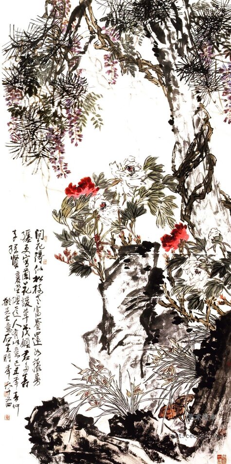 春融图 178x96cm 纸本墨笔 2009年 郭石夫